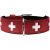 Hunter Halsband Swiss Rot/Schwarz M-L (60 cm)